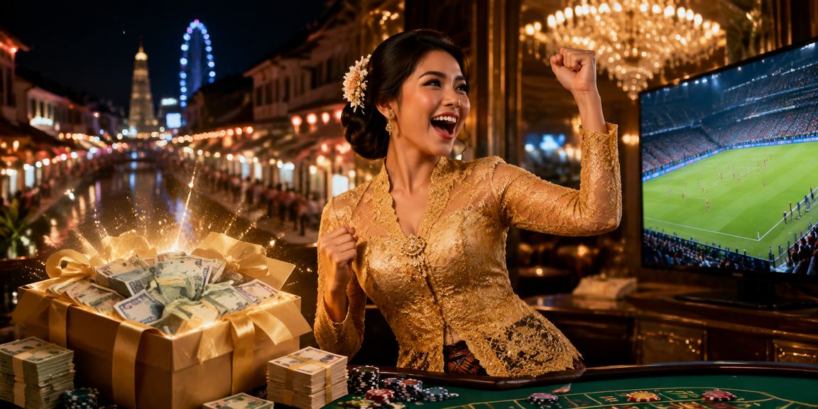 Mesin slot warna-warni dengan gaya kebaya tradisional