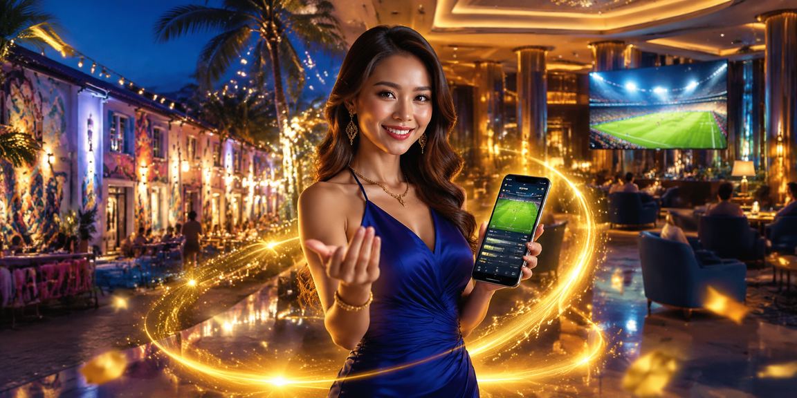 Pemain membuat taruhan sukan di telefon bimbit di Malaysia